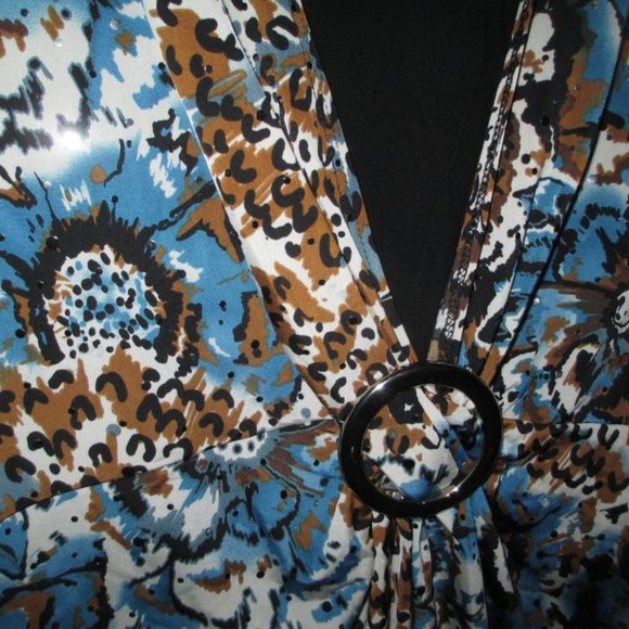 2X Plus Size Maggie Barnes Dressy womens shirt, top, work, pretty! - Picture 2 of 2